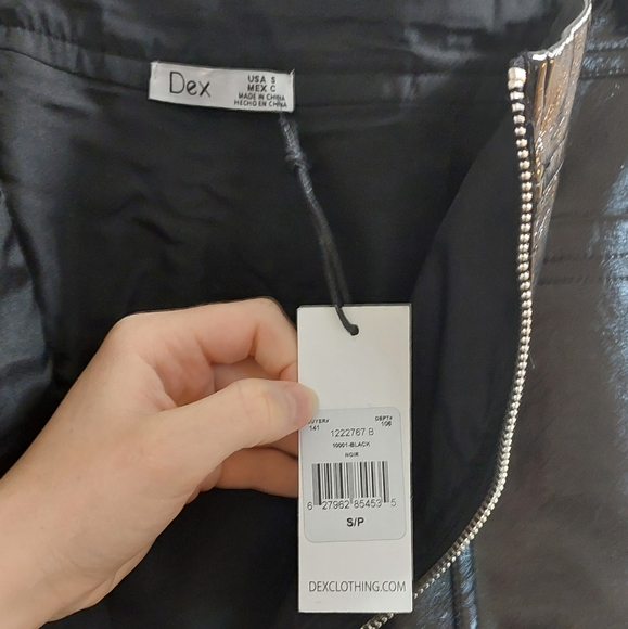 Black Patent Skirt - Picture 3 of 3